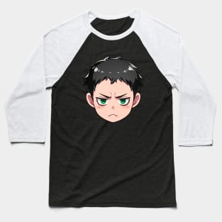 Annoyed Anime Face Emoji - Anime Shirt Baseball T-Shirt